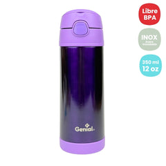 Termo Acero Inoxidable Colores 350ml Morado