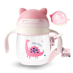 Termo Con Asas Dinosaurio 10oz Rosa