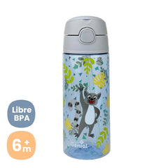 Termo Pitillo Plástico Estampado Genial Niño