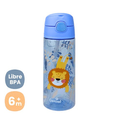 Termo Pitillo Plástico Estampado Genial Leon