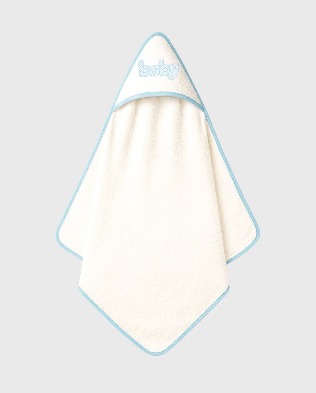 Toalla Con Capota Bordado Oso Azul Baby