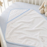 Toalla Con Capota Bordado Azul