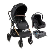 Coche con Porta Bebé Cosmos Gold Premium Negro Bebesit