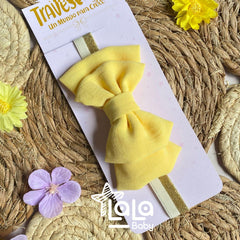 Balaca Moño Colores amarillo