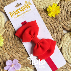 Balaca Moño Colores rojo