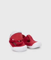 Tenis Baleta Deportiva Canvas Pepito Rojo Igor Detalle