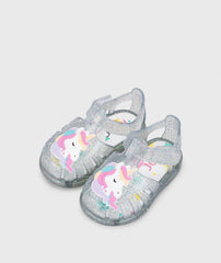 Sandalias Tobby Multi Glitter Unicornio Transparente Igor Estilo