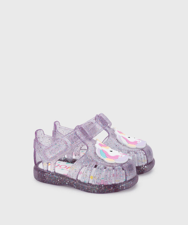 Sandalias Tobby Multi Glitter Unicornio Malva Igor