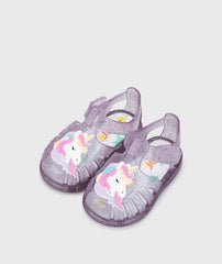 Sandalias Tobby Multi Glitter Unicornio Malva Igor Niña
