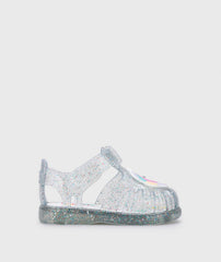Sandalias Tobby Multi Glitter Unicornio Transparente Igor Perfil