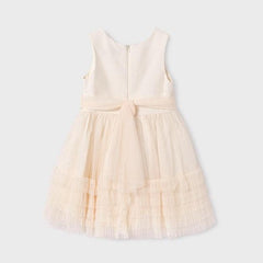 Vestido Tul Volantes Detalle Pecho