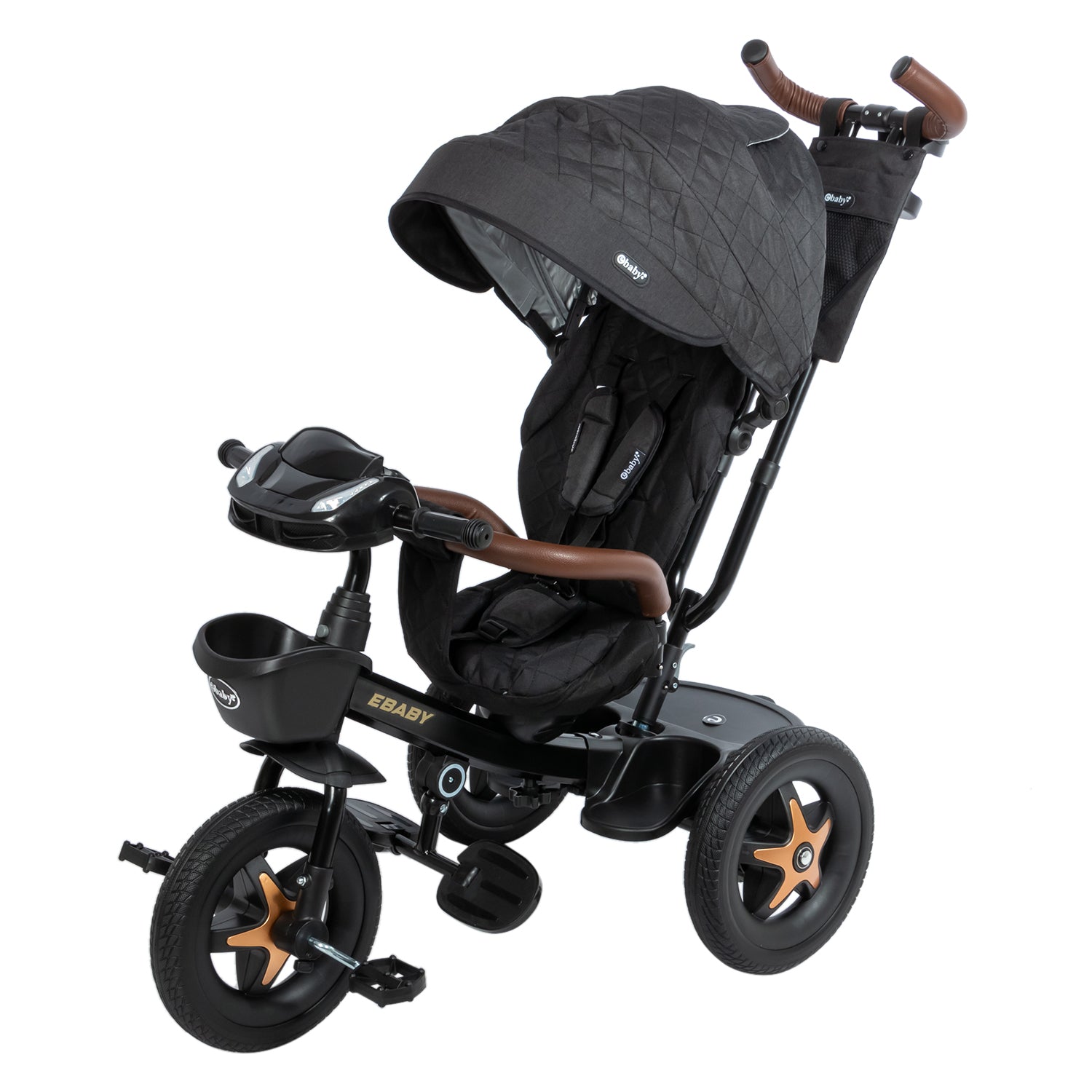 Triciclo Paseador 360° Negro Ebaby