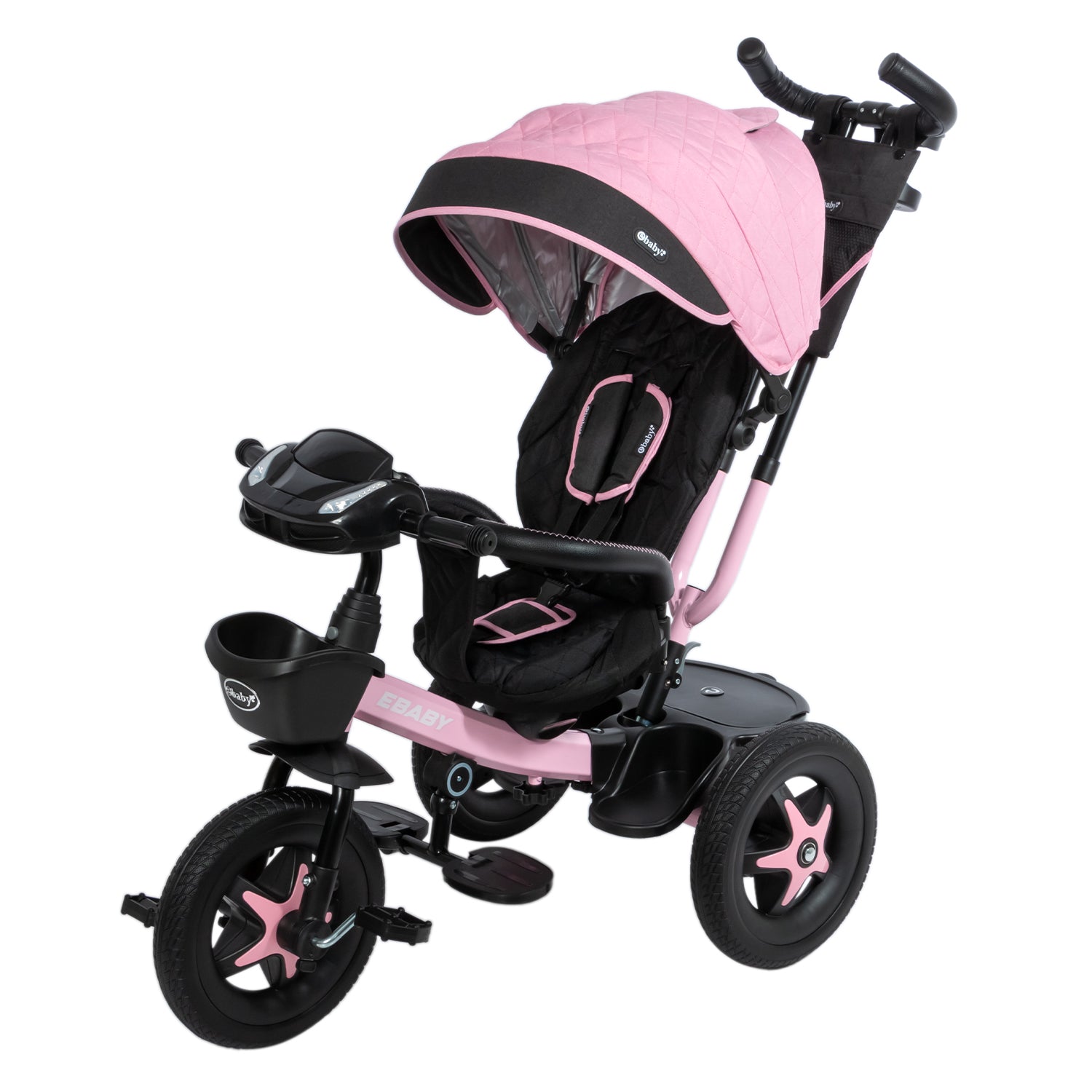 Triciclo Paseador 360° Rosa Ebaby