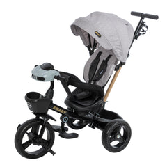 Triciclo Paseador Giratorio Gris Ebaby