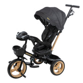 Triciclo Paseador Giratorio Negro Ebaby