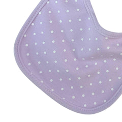 Set 3 Baberos Tela Estampado Niña Lila