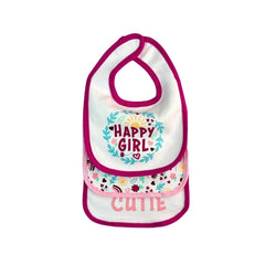 Set 3 Baberos Tela Estampado Niña Girl