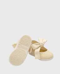 Baletas Tejido Angelito Crudo Tokolate estilo