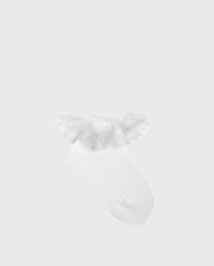 Medias Tobillera Detalle Tull Blanco Condor