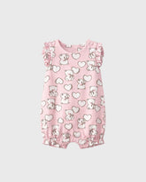 Pelele Estampado Corazones Osos Rosa Mayoral