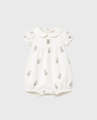 Pelele Cuello Estampado Osos Blanco Mayoral