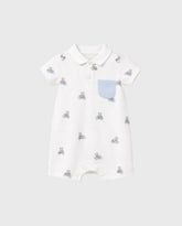 Pelele Cuello Estampado Osos Azul Mayoral