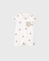 Pelele Cuello Estampado Osos Beige Mayoral