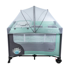 Cuna Corral Happy Dream Verde Ebaby®