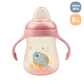 Vasos Boquilla Suave Animales Rosa