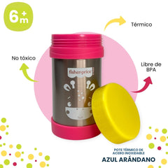 Vaso Térmico Acero Inoxidable 450ml Niña Gril