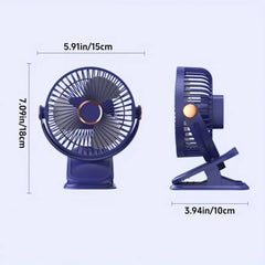 Ventilador Portátil Sencillo Con Clip Medidas