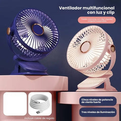 Ventilador Portátil Sencillo Con Clip Detalles