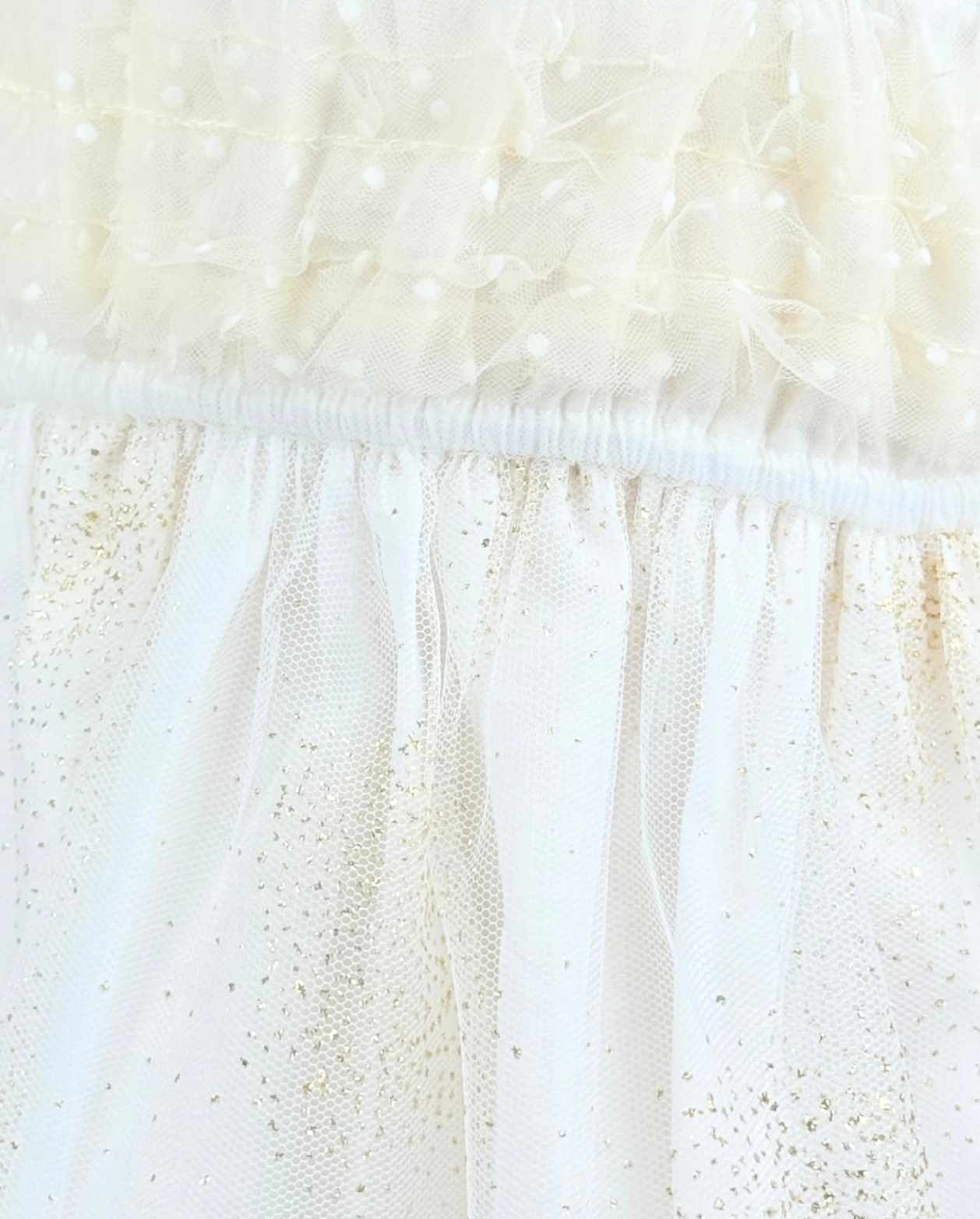 Vestido Con Balaca Tul Puntos NIÑAS