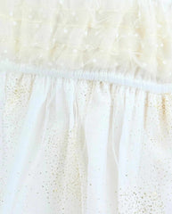 Vestido Con Balaca Tul Puntos NIÑAS