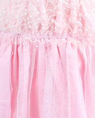 Vestido Con Balaca Tul Puntos Detalle