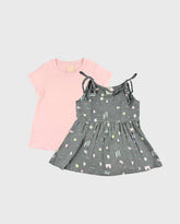 Vestido Con Blusa Estampado Figuras