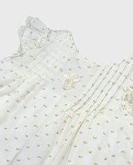 Vestido Con Gorro Blanco Martín Aranda Detalle