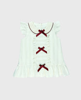 Vestido Cuello Detalle Moños