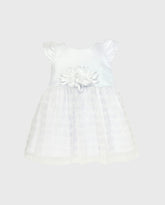 Vestido Detalle Flores Tul