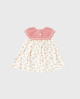 Vestido Combinado Tricot Conejo Rosa Martin Aranda