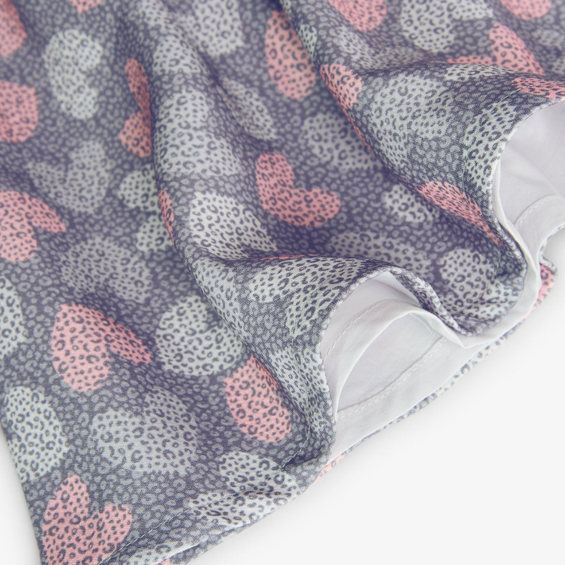 Vestido Con Chaleco Corazones Boboli forro