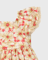 Vestido Estampado Flores Dr Kid detalle
