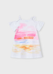 Vestido Estampado Playa Blanco Mayoral diseño