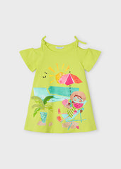 Vestido Estampado Playa Verde Mayoral