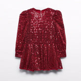 Vestido Lentejuelas Rojo Abel & Lula