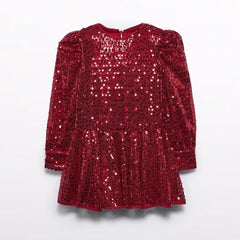 Vestido Lentejuelas Rojo Abel & Lula