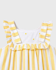 Vestido Margaritas Rayas Deolinda detalle