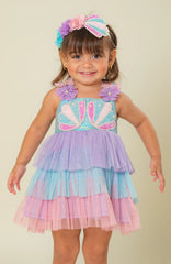 Vestido Marino Perlas Lila