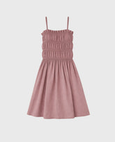 Vestido Resortado Frambuesa