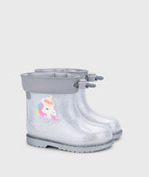 Botas Bimbi Unicornio Glitter Plata Igor